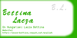 bettina lacza business card